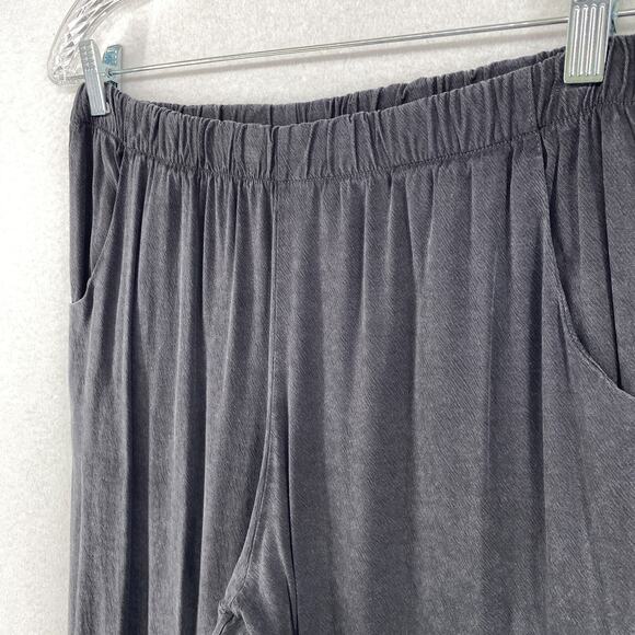 NATALIE BUSBY Pants M Tencel Viscose Get Going Joggers Slim Slouchy Gray USA - Picture 5 of 14